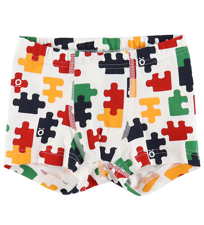 Katvig Underwear - White w. Jigsaw Puzzle