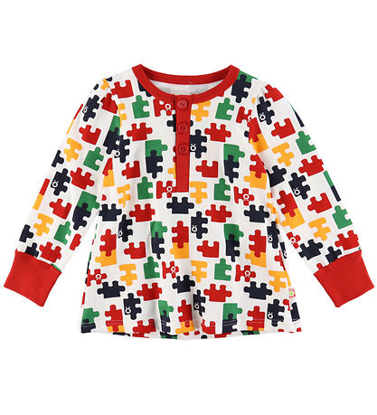 Katvig Nattøj - Hvid m. Puslespil Katvig Nattøj - Hvid m. Puslespil