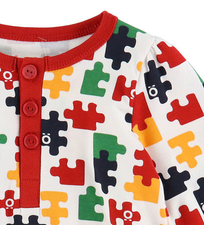 Katvig Nattøj - Hvid m. Puslespil Katvig Nattøj - Hvid m. Puslespil