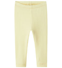 Name It Leggings - Rib - Noos - NbnKab - Pastel Yellow Name It Leggings - Rib - Noos - NbnKab - Pastel Yellow