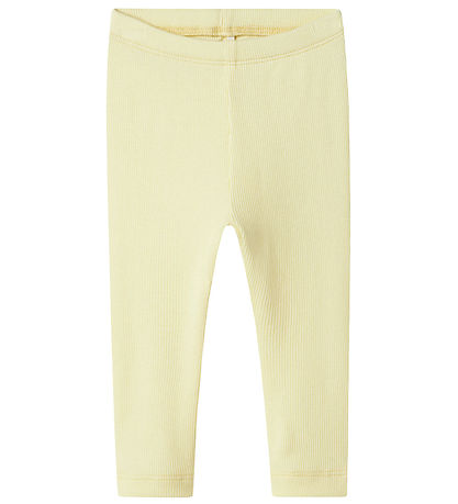 Name It Leggings - Rib - Noos - NbnKab - Pastel Yellow Name It Leggings - Rib - Noos - NbnKab - Pastel Yellow