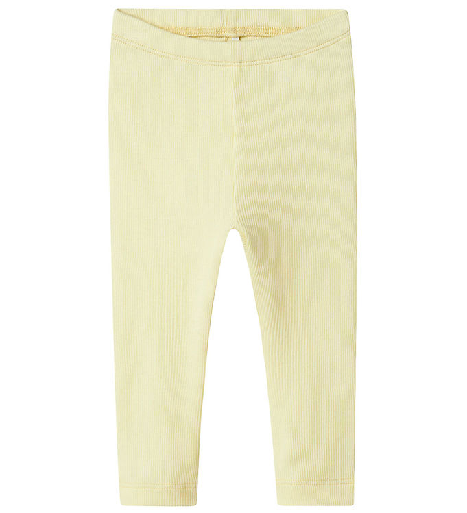Name It Leggings - Rib - Noos - NbnKab - Pastel Yellow