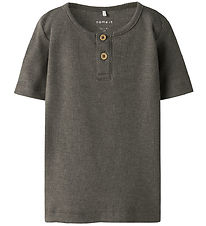 Name It T-shirt - Rib - Noos - NmmKab - Bungee Cord/Melange Name It T-shirt - Rib - Noos - NmmKab - Bungee Cord/Melange