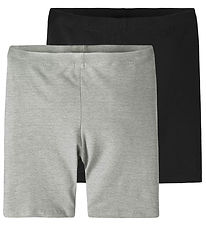 Name It Cykelshorts - Noos - 2-pak - NkfVivian - Sort/Gråmeleret Name It Cykelshorts - Noos - 2-pak - NkfVivian - Sort/Gråmeleret