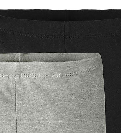Name It Cykelshorts - Noos - 2-pak - NkfVivian - Sort/Gråmeleret
