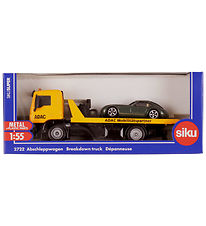 Siku Lastbil m. Bil - 1:55 - Breakdown Truck - Gul