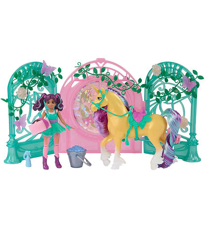 Unicorn Academy Legetøjsfigurer - Ava & Leaf Stall Unicorn Academy Legetøjsfigurer - Ava & Leaf Stall