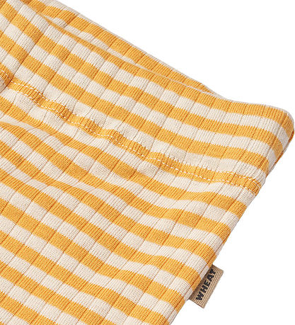 Wheat Bukser - Ela - Yellow Rib Stripe