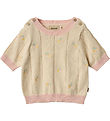 Wheat T-shirt - Strik - Malvina - Sandshell Wheat T-shirt - Strik - Malvina - Sandshell