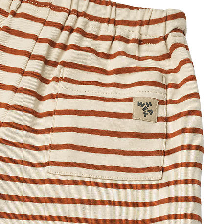 Wheat Shorts - Kalle - Warm Caramel Stripe