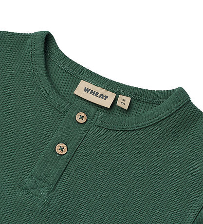Wheat T-shirt - Rib - Lumi - Grøn