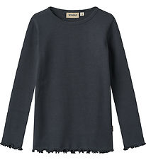 Wheat Bluse - Rib - Ida - Navy Wheat Bluse - Rib - Ida - Navy