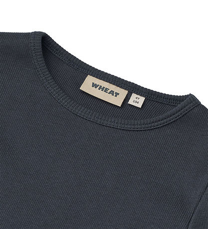 Wheat Bluse - Rib - Ida - Navy Wheat Bluse - Rib - Ida - Navy