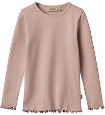 Wheat Bluse - Rib - Ida - Rose Powder Wheat Bluse - Rib - Ida - Rose Powder