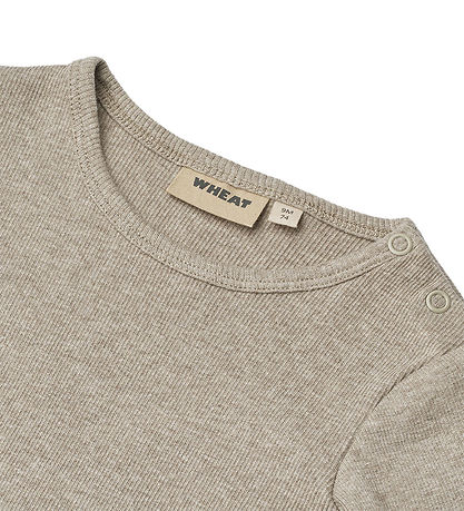 Wheat Body l/æ - Rib - Spencer - Gravel Melange