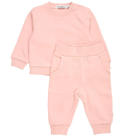 Minymo Sweatsæt - Misty Rose Minymo Sweatsæt - Misty Rose