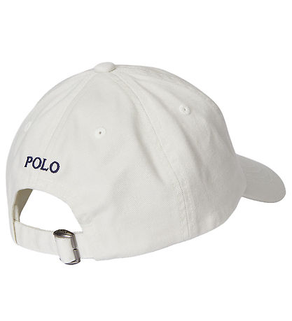 Polo Ralph Lauren Kasket - Sport - Hvid m. Bamse Polo Ralph Lauren Kasket - Sport - Hvid m. Bamse