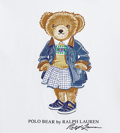 Polo Ralph Lauren T-shirt - Hvid m. Bamse