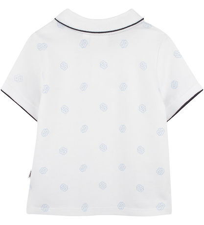 BOSS Polo - Hvid/Blå