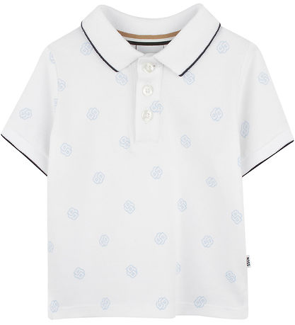 BOSS Polo - Hvid/Blå BOSS Polo - Hvid/Blå