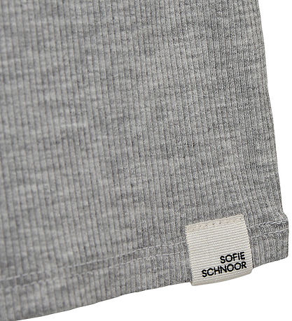 Sofie Schnoor Bluse - Rib - Petriciasb - Gråmeleret Sofie Schnoor Bluse - Rib - Petriciasb - Gråmeleret