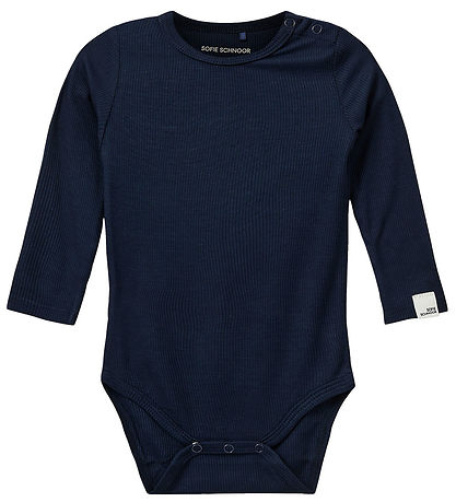 Sofie Schnoor Body l/æ - Rib - DicteSB - Navyblå Sofie Schnoor Body l/æ - Rib - DicteSB - Navyblå