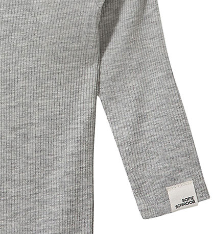 Sofie Schnoor Body l/æ - Rib - DicteSB - Gråmeleret Sofie Schnoor Body l/æ - Rib - DicteSB - Gråmeleret