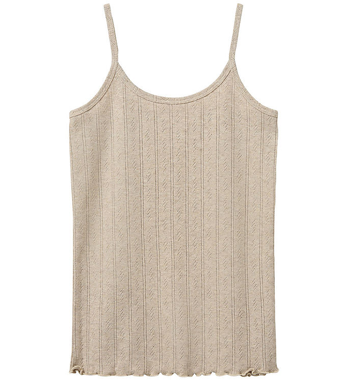 Sofie Schnoor Undertrøje - Faunasy Poientelle - Beige m. hulmøns