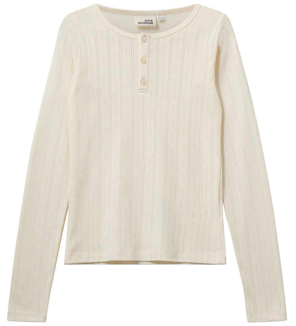 Sofie Schnoor Bluse - PetriciaSY Poientelle - Off White m. Lochm - Sofie Schnoor - 12 Jahre (152) - Blusen