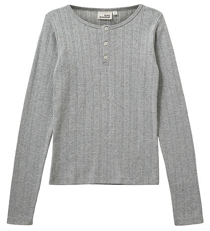 Sofie Schnoor Bluse - PetriciaSY Poientelle - Gråmeleret m. Hulm Sofie Schnoor Bluse - PetriciaSY Poientelle - Gråmeleret m. Hulm