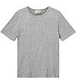 Sofie Schnoor T-shirt - Nataliasy - Rib - Gråmeleret Sofie Schnoor T-shirt - Nataliasy - Rib - Gråmeleret