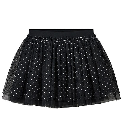 Sofie Schnoor Nederdel - Tyl - Siggysk - Sort m. Prikker Sofie Schnoor Nederdel - Tyl - Siggysk - Sort m. Prikker