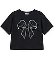 Sofie Schnoor T-shirt - Asitask - Sort/Sløjfe Sofie Schnoor T-shirt - Asitask - Sort/Sløjfe