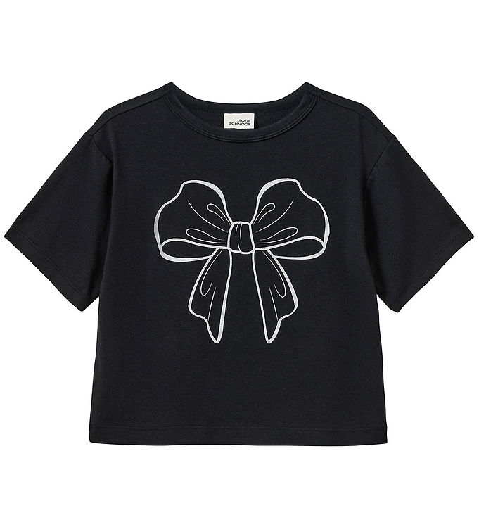 Sofie Schnoor Asitask T-shirt - Sort/Sløjfe