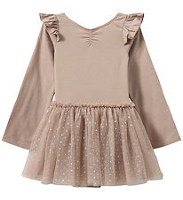 Sofie Schnoor Gymnastikdragt - Tyl - Old Rose m. Prikker Sofie Schnoor Gymnastikdragt - Tyl - Old Rose m. Prikker