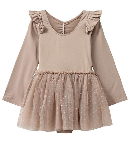 Sofie Schnoor Gymnastikdragt - Tyl - Old Rose m. Prikker