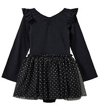 Sofie Schnoor Gymnastikdragt - Tyl - Sort m. Prikker Sofie Schnoor Gymnastikdragt - Tyl - Sort m. Prikker