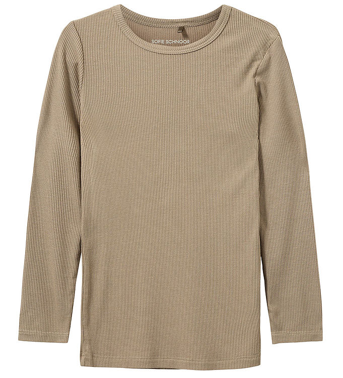 Sofie Schnoor Petriciask Rib Bluse - Dark Sand