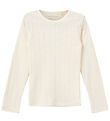Sofie Schnoor Bluse - PetriciaSY Pointelle - Off White m. Hulmøn Sofie Schnoor Bluse - PetriciaSY Pointelle - Off White m. Hulmøn