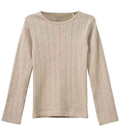 Sofie Schnoor Bluse - PetriciaSY Pointelle - Beige m. Hulmønster Sofie Schnoor Bluse - PetriciaSY Pointelle - Beige m. Hulmønster