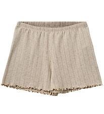 Sofie Schnoor Shorts - Haselsy Poientelle - Beige m. Hulmønster Sofie Schnoor Shorts - Haselsy Poientelle - Beige m. Hulmønster