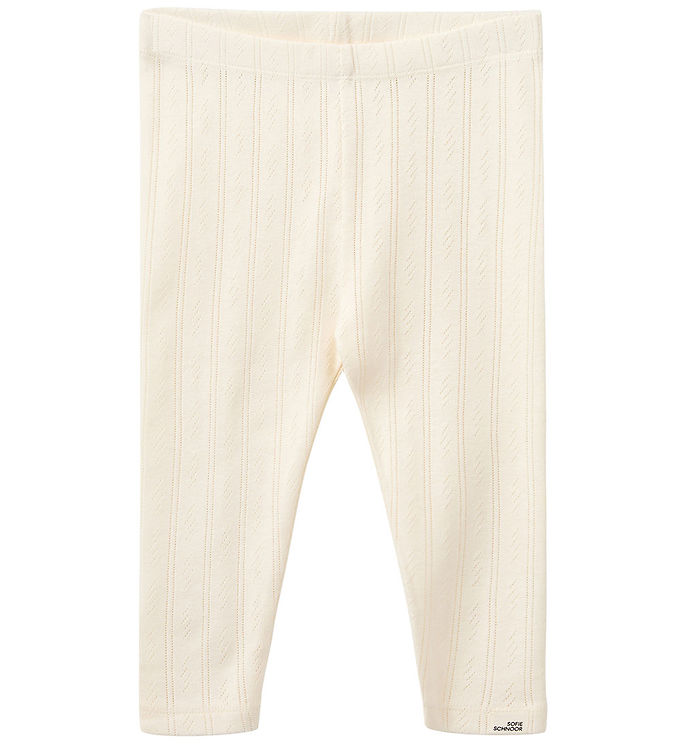 Sofie Schnoor Leggings - Nalinesb - Off White m. hulmønster