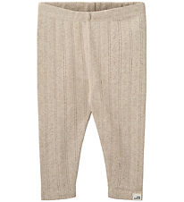 Sofie Schnoor Leggings - Nalinesb - Beige m. Hulmønster Sofie Schnoor Leggings - Nalinesb - Beige m. Hulmønster
