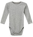 Sofie Schnoor Body l/æ - DicteSB - Gråmeleret m. Hulmønster Sofie Schnoor Body l/æ - DicteSB - Gråmeleret m. Hulmønster