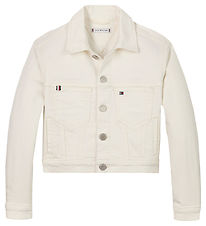 Tommy Hilfiger Denimjakke - Trucker - Hvid Tommy Hilfiger Denimjakke - Trucker - Hvid