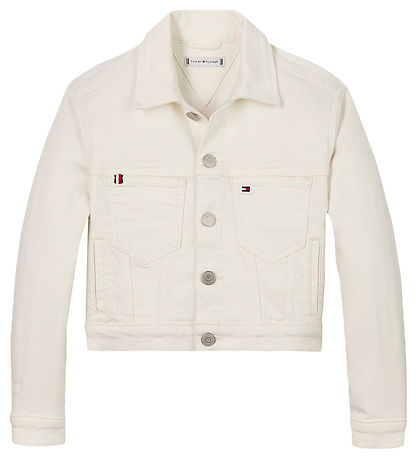 Tommy Hilfiger Denimjakke - Trucker - Hvid Tommy Hilfiger Denimjakke - Trucker - Hvid