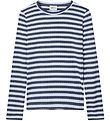 Mads Nørgaard Bluse - Rib - Talika - Parisian Night/Cashmere Blu
