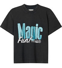Mads Nørgaard T-Shirt - Tristi - Sort/Blå m. Glimmer Mads Nørgaard T-Shirt - Tristi - Sort/Blå m. Glimmer