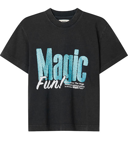 Mads Nørgaard T-Shirt - Tristi - Sort/Blå m. Glimmer Mads Nørgaard T-Shirt - Tristi - Sort/Blå m. Glimmer