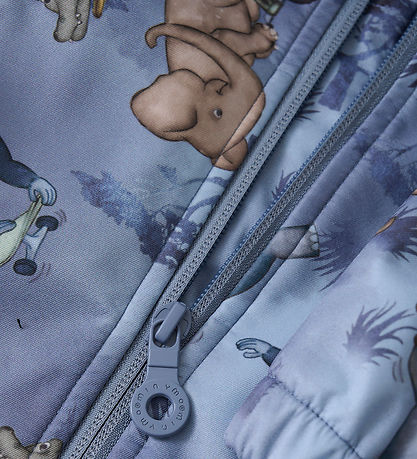 Minymo Softshelljakke - Flint Stone m. Print Minymo Softshelljakke - Flint Stone m. Print